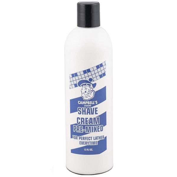 CAMPBELL PREMIXED LIQUID SHAVE CREAM 12 OZ.