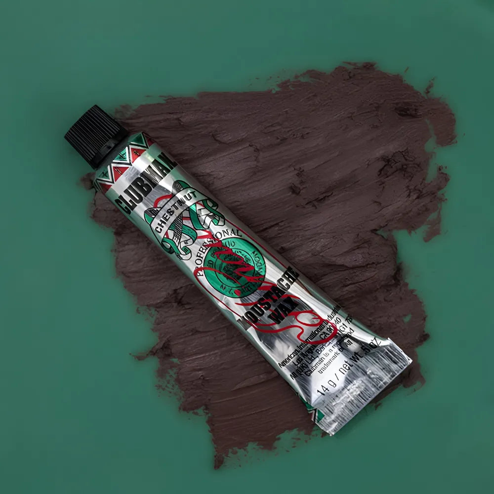CLUBMAN MOUSTACHE WAX BROWN
