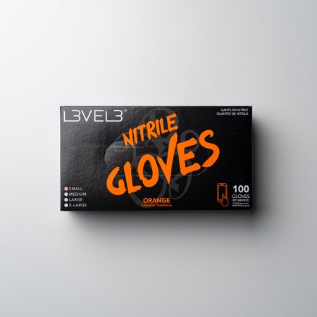 LEVEL3 Nitrile Gloves Orange