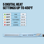 BABYLISSPRO NANO TITANIUM 1.5" ULTRA-SLEEK STRAIGHTENING IRON ICED BLUE | BNT131TLB