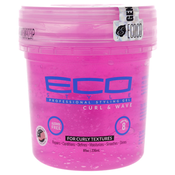 ECO STYLE CURL & WAVE STLYING GEL PINK 8oz
