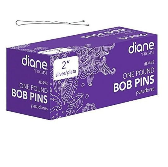 DIANE BOB PINS SILVER 1LB | D493