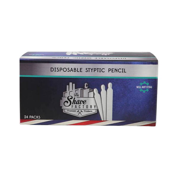 SHAVE FACTORY DISPOSABLE STYPTIC PENCIL (BOX)