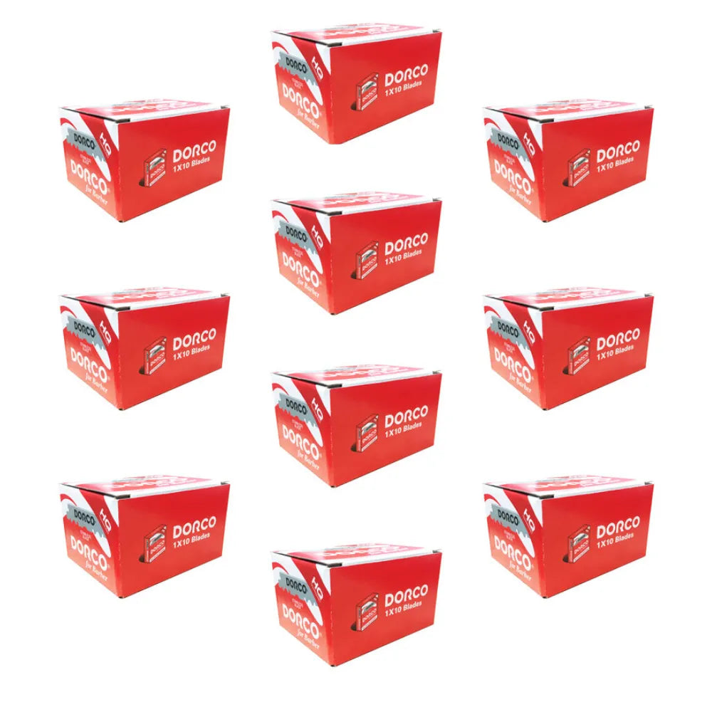 DORCO SINGLE EDGE RED BLADES MASTERCASE | HST300