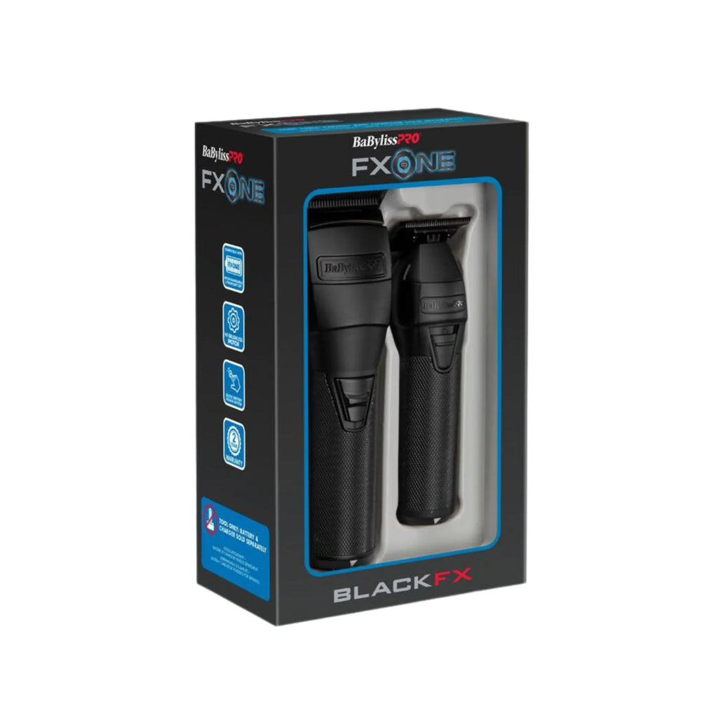 BABYLISSPRO FXONE MATTE BLACK TRIMMER & CLIPPER PREPACK (TOOLS ONLY) | FX1CTMBTO
