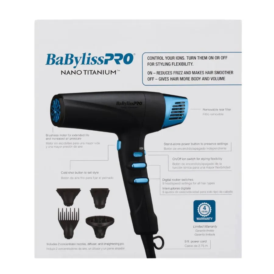 BABYLISSPRO NANO DRYER BLUE | BNTMB9100