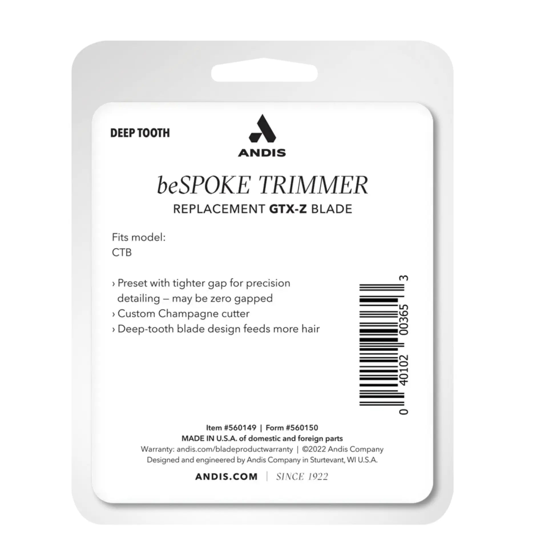 ANDIS BESPOKE TRIMMER BLADE | 560149
