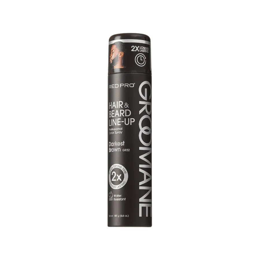 RED PRO GROOMANE Temporary Color Spray for Hair & Beard Line-Up