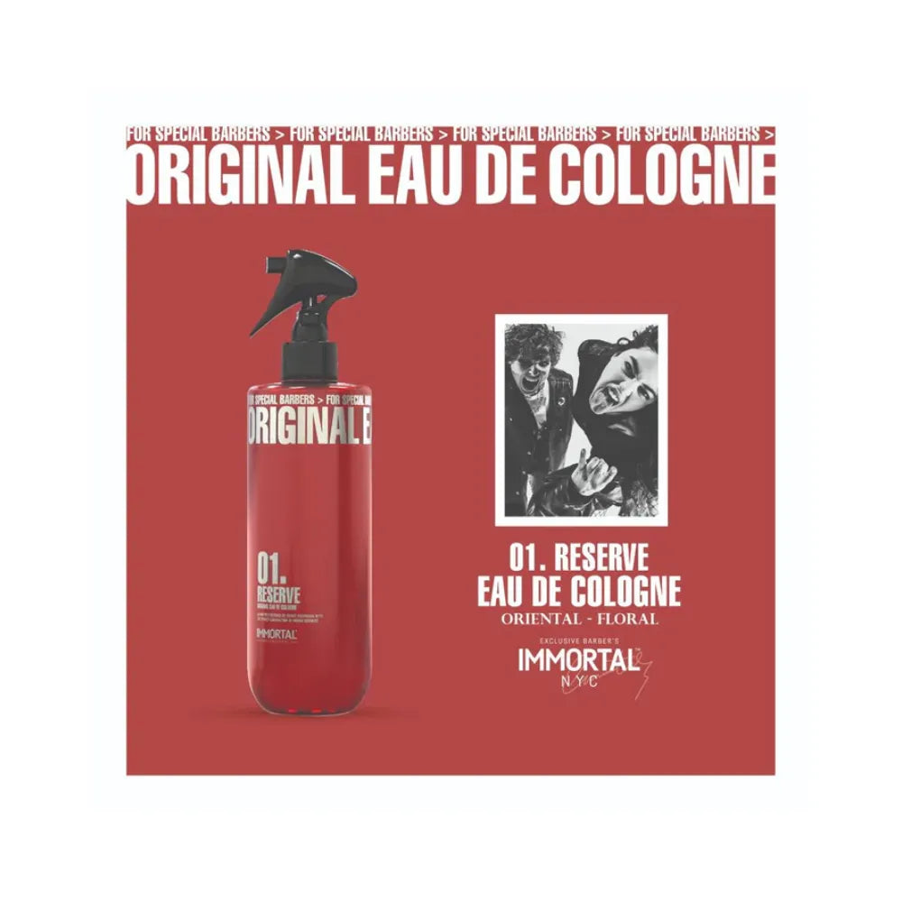 IMMORTAL RESERVE EAU DE COLOGNE 01. 16.9 OZ.