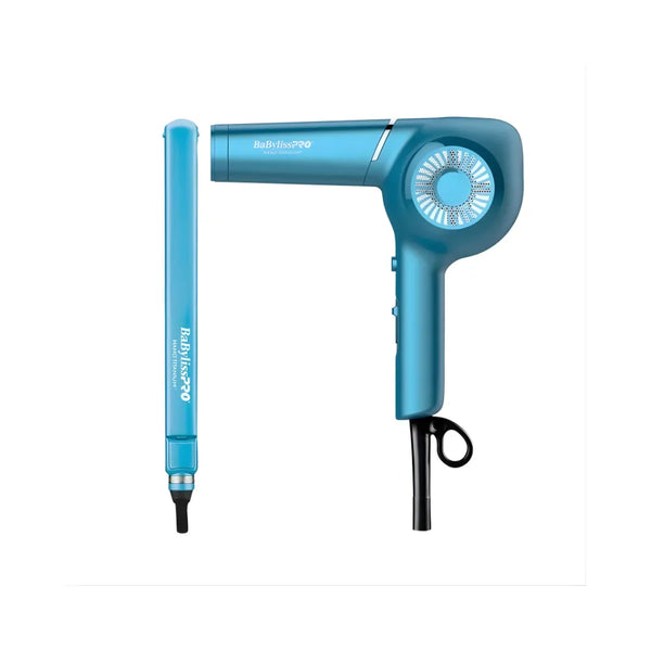 BABYLISSPRO NANO TITANIUM 1' ULTRA THIN STRAIGHTENER & PROFESSIONAL HAIR DRYER | BNTPP36UC