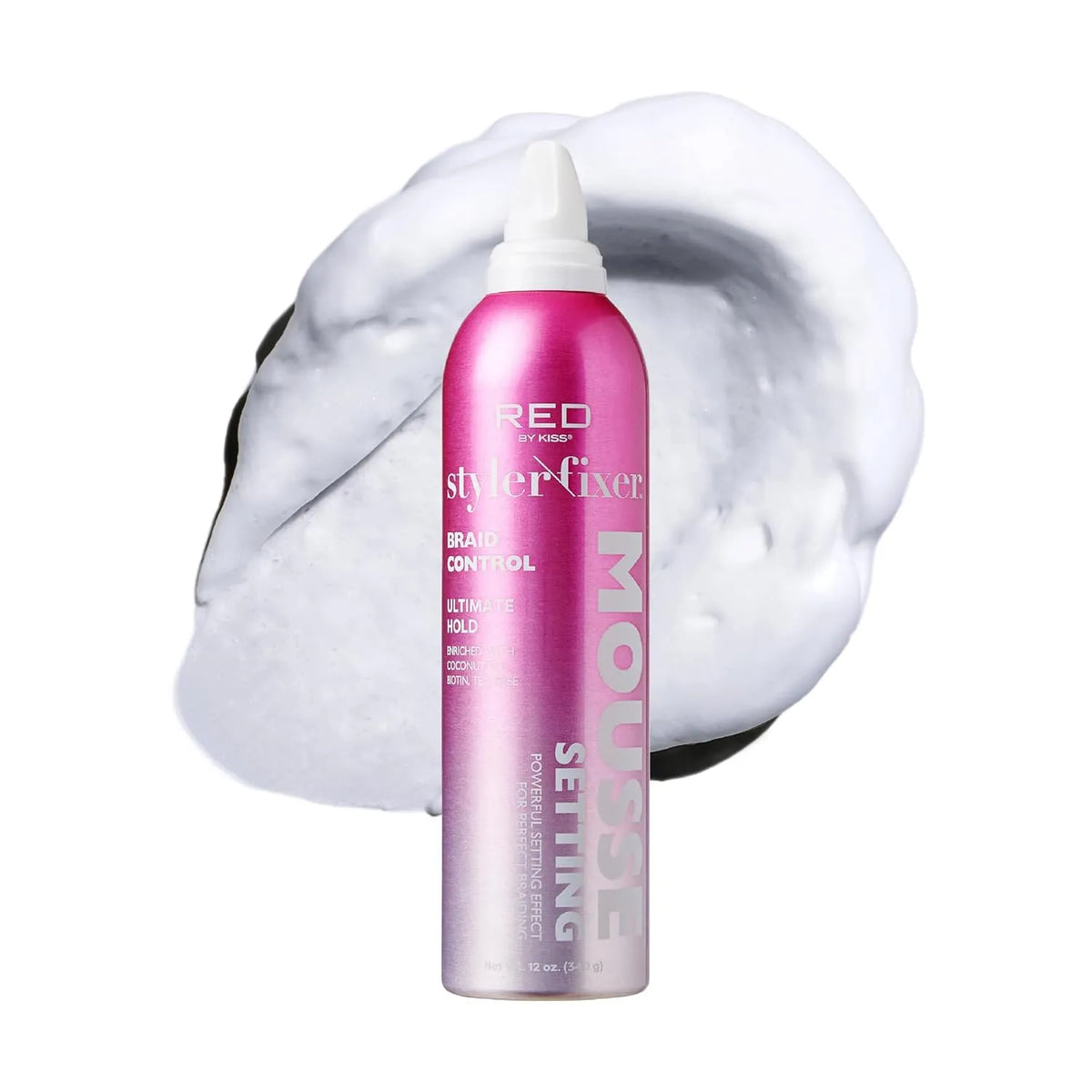 RED BY KISS STYLER FIXER SETTING MOUSSE BRAID CONTROL | STM04