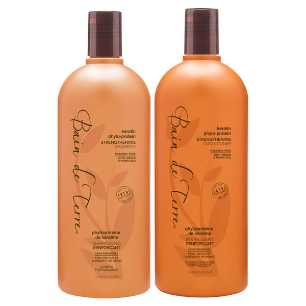 BAIN DE TERRE KERATIN PHYTO-PROTEIN DUO 33.8 OZ.