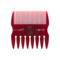 StyleCraft Professional 2 in 1 Spinner Fine/Coarse Tooth Texturizing and Grooming Hair Comb - Red | SCSBR