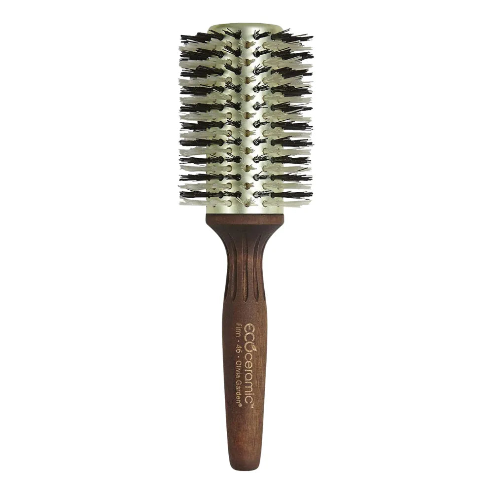 OLIVIA GARDEN ECOCERAMIC FIRM BRISTLES ROUND THERMAL HAIR BRUSH
