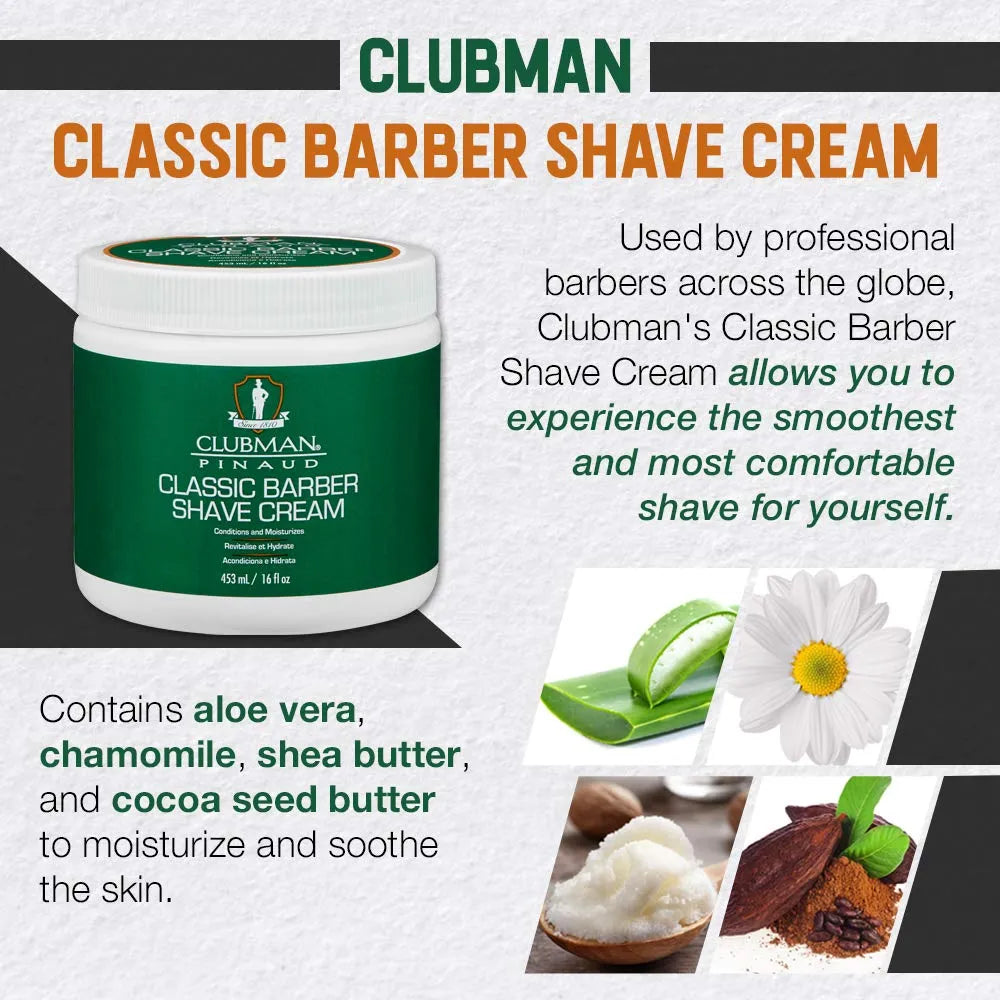CLUBMAN SHAVE CREAM 16 OZ.