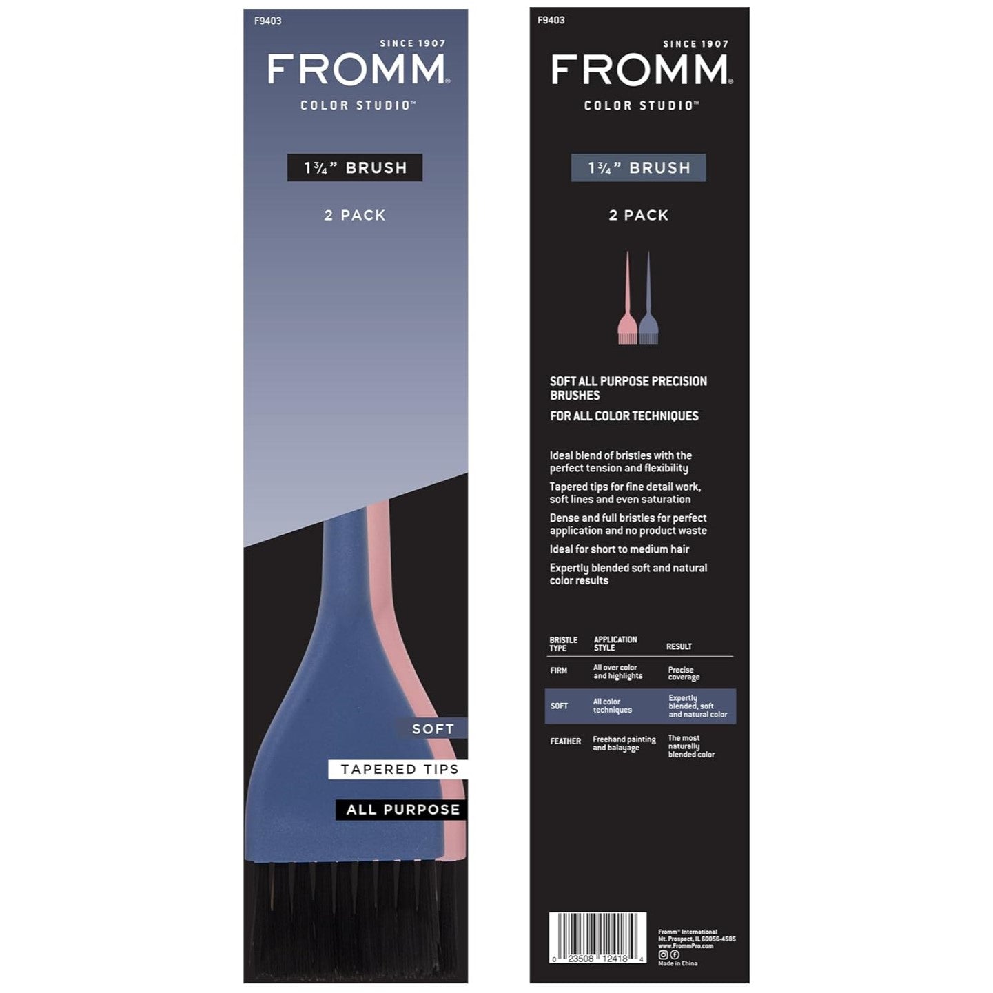 FROMM SOFT COLOR BRUSH SET 1-3/4&QUOT; | F9403