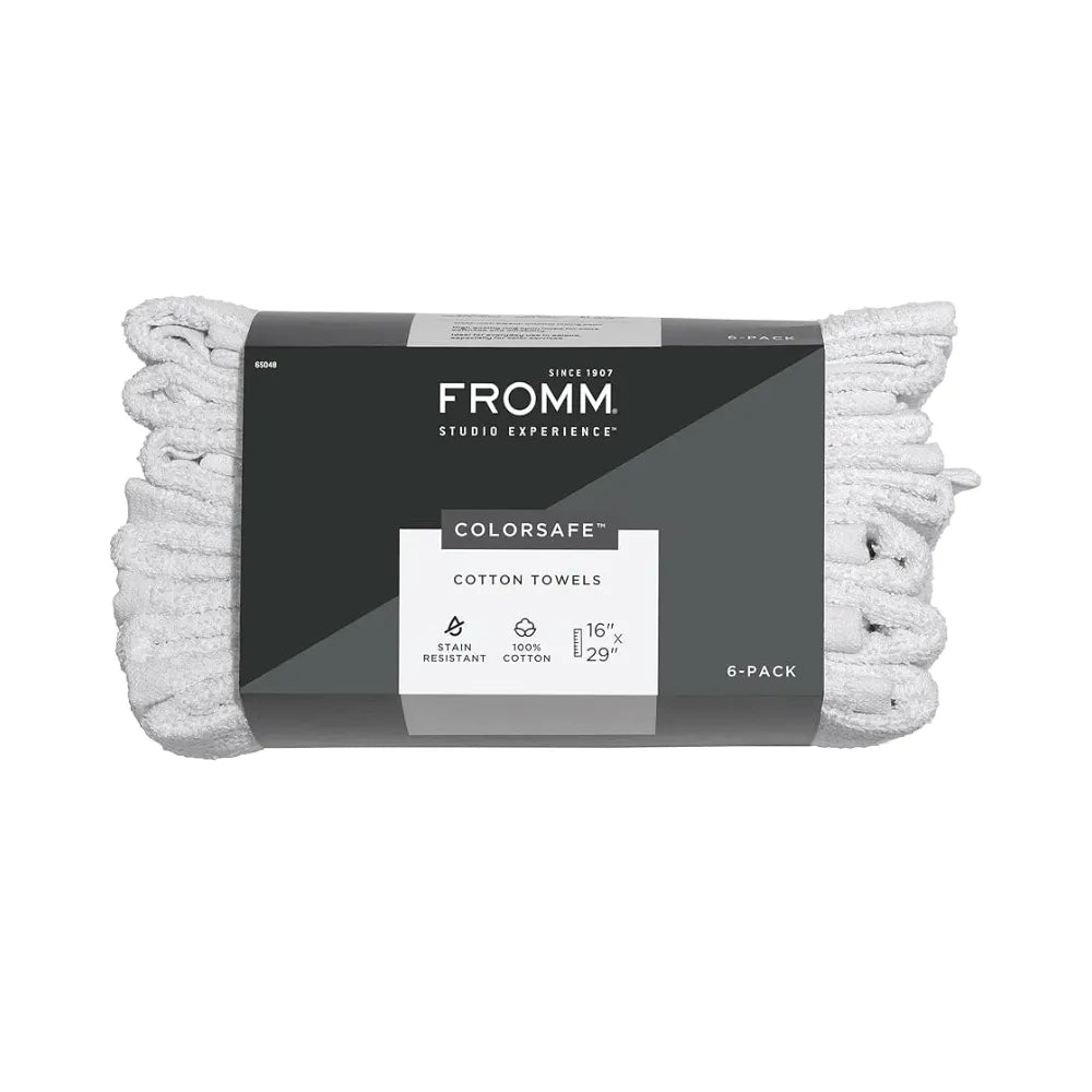 FROMM TOWELS COLORSAFE 6PK-WHITE | 65048