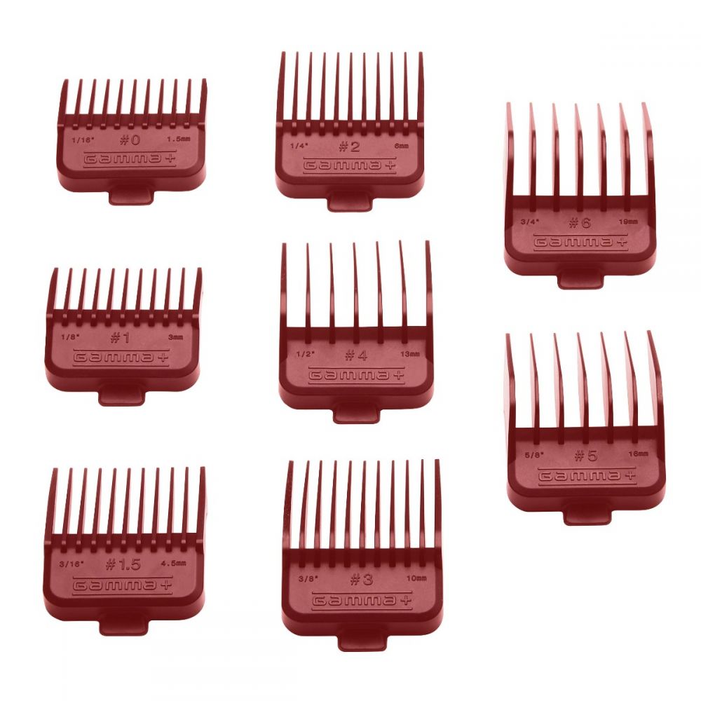 GAMMA+ MAGNETIC CLIPPER GUARDS RED | GPDR