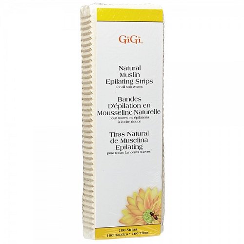 GIGI NATURAL MUSLIN STRIP LARGE 100PK | 0610