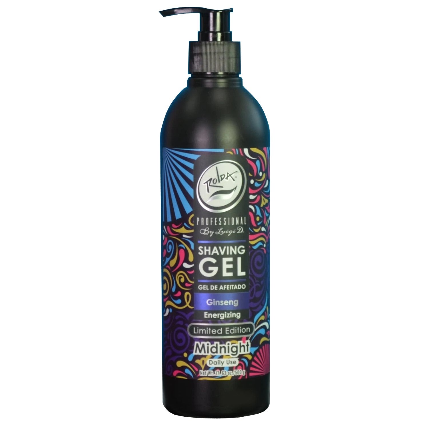ROLDA SHAVING GEL MIDNIGHT 17.63 OZ.