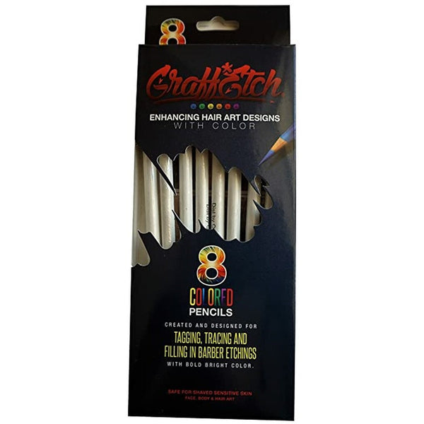 GRAFF*ETCH BARBER PENCIL WHITE 8PK