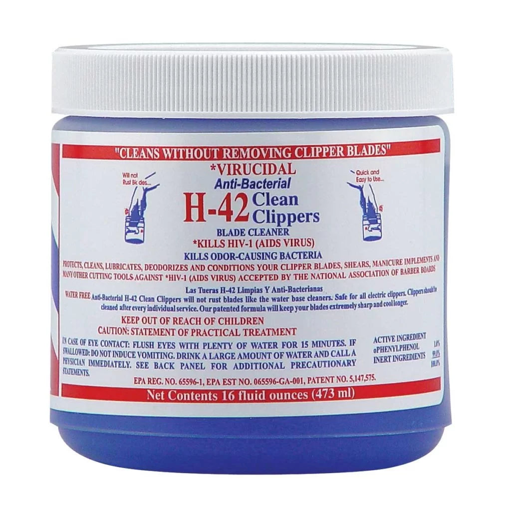 H-42 CLEAN CLIPPERS JAR 16 OZ.