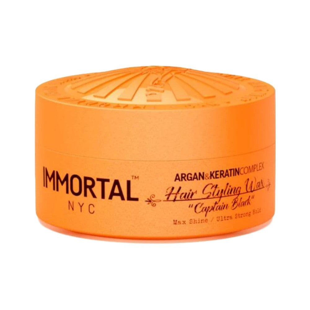 IMMORTAL HAIR STYLING WAX CAPTAIN BLACK 5 OZ.