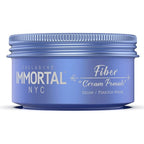 Immortal NYC Fiber Cream Hair Pomade - Flex Strong Hold - Low Shine All Natural Water-Based Cream Pomade for Men - No Residue, All Hair Types