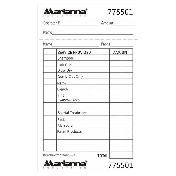 MARIANNA SALON TICKET