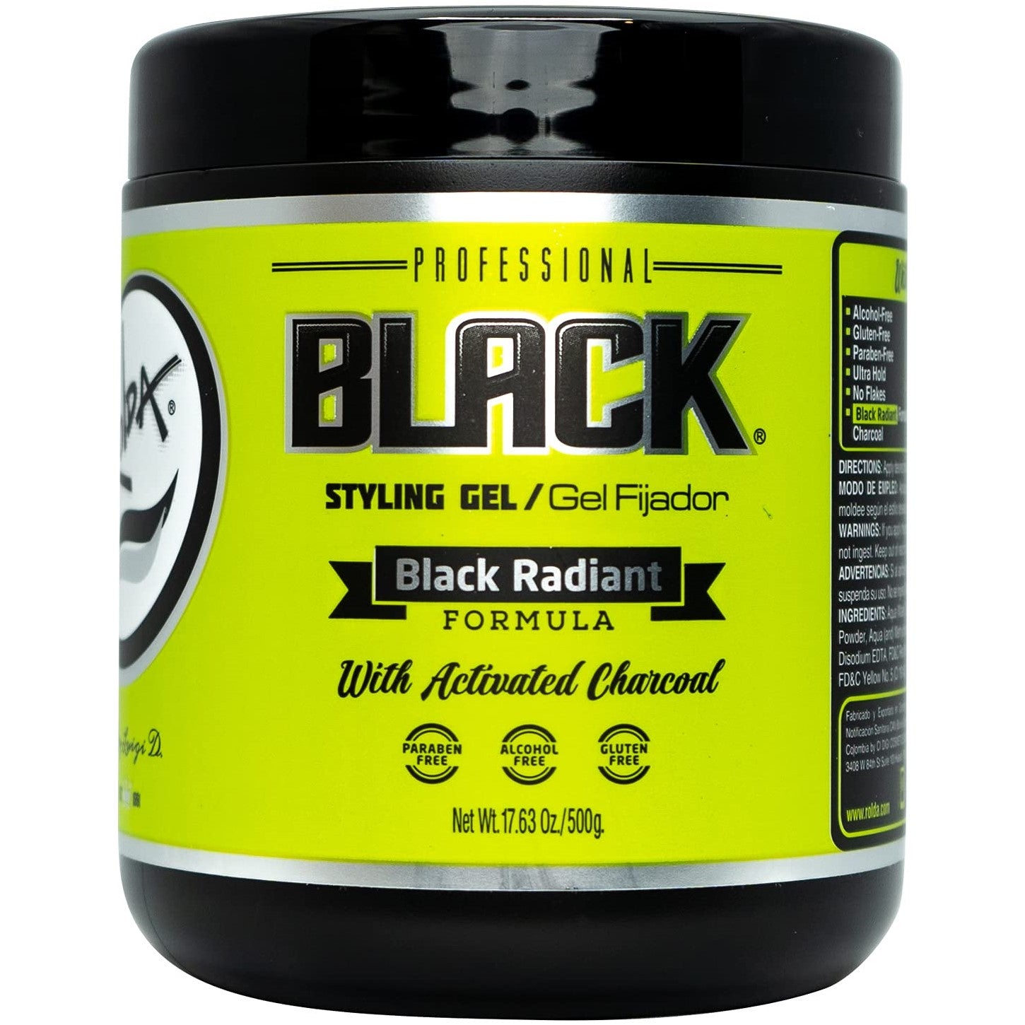 ROLDA BLACK STYLING GEL 17.63 OZ.