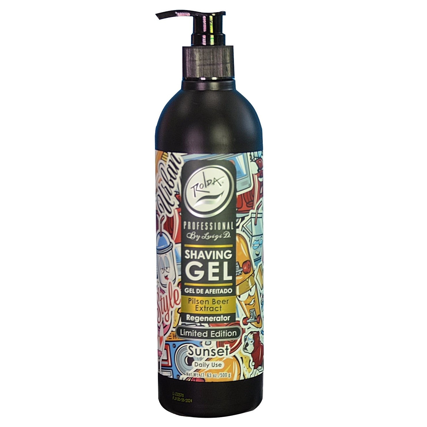 ROLDA SHAVING GEL SUNSET 17.63 OZ.
