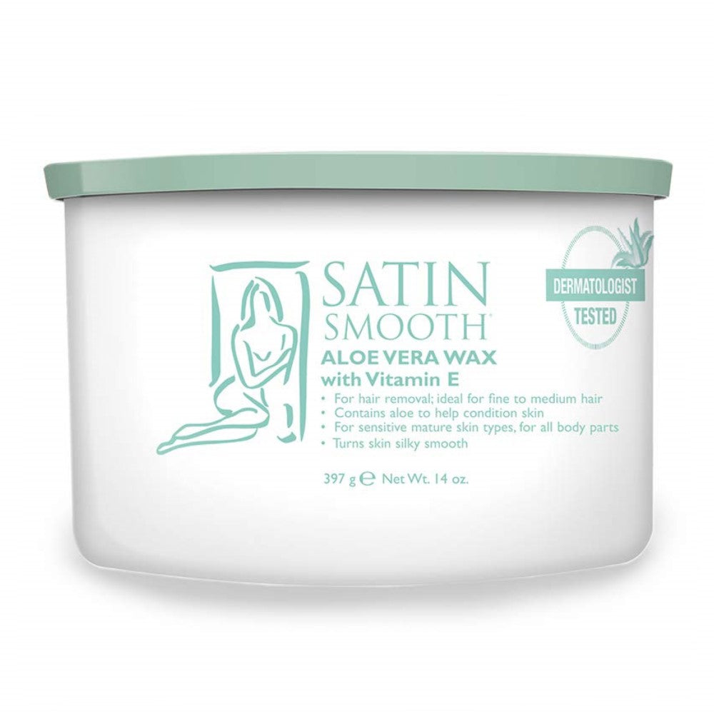 SATIN SMOOTH ALOE VERA WAX 14 OZ.