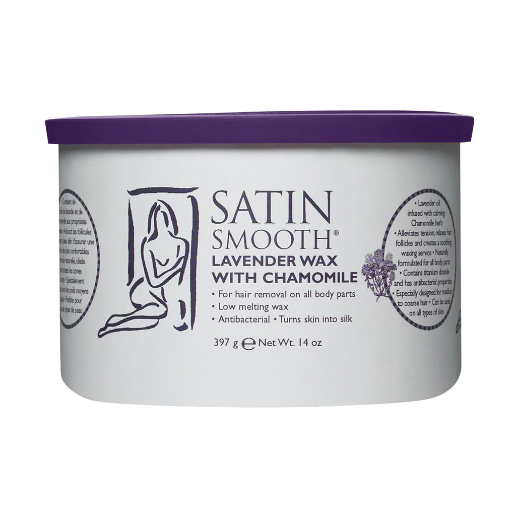 SATIN SMOOTH LAVENDER WAX 14 OZ.
