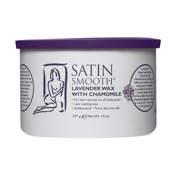 SATIN SMOOTH LAVENDER WAX 14 OZ.