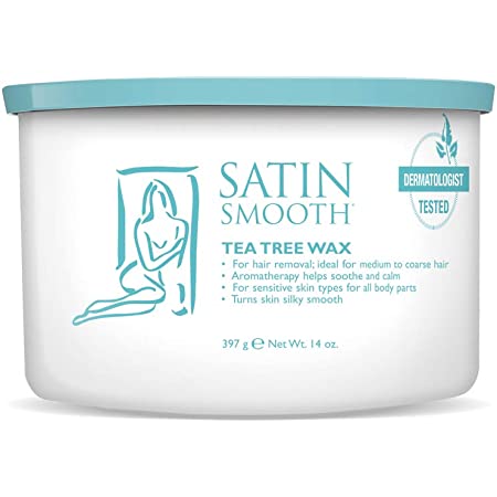 SATIN SMOOTH TEA TREE WAX 14 OZ.