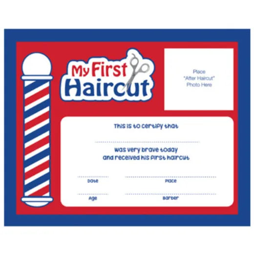 SCALPMASTER MY FIRST HAIRCUT CERTIFICATE 12PK