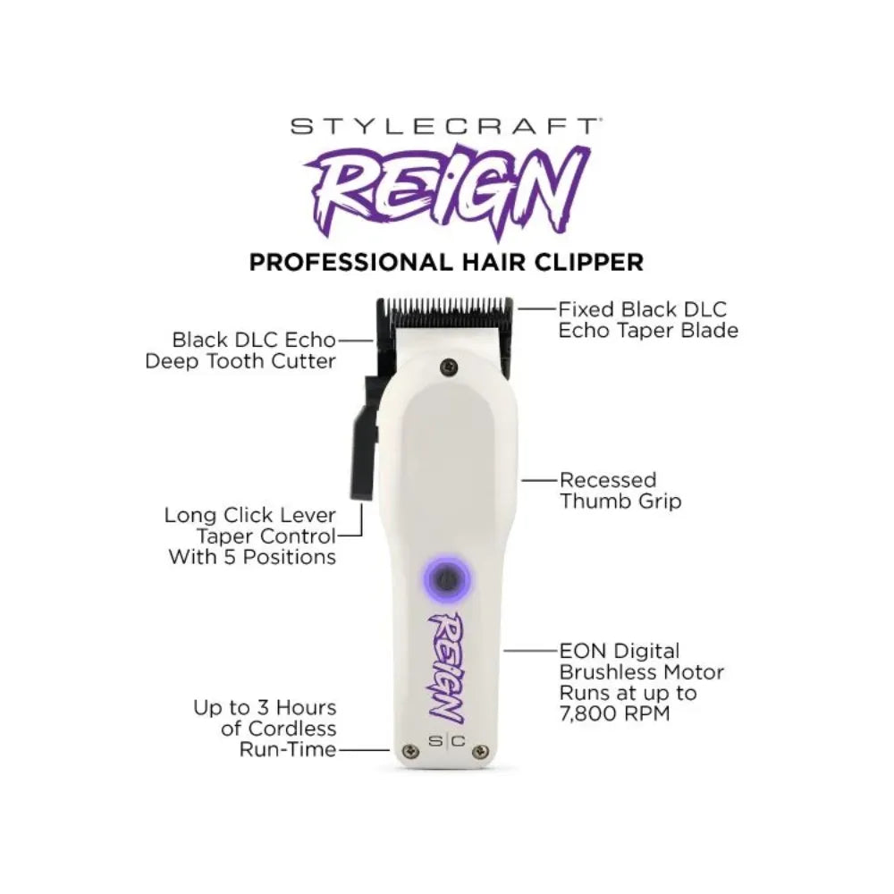 STYLECRAFT REIGN CLIPPER + FREE REIGN TRIMMER | SC620W + SC422W