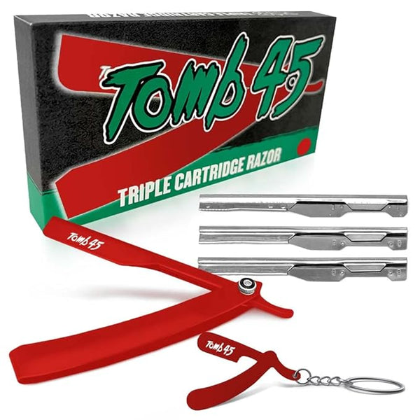 TOMB45 TRIPLE CARTRIDGE RAZOR RED